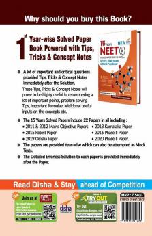 15 Years NTA NEET (UG) Solved Papers (2021 - 2007) with Notes OMR Sheet & Rank Predictor 2nd Edition