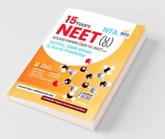 15 Years NTA NEET (UG) Solved Papers (2021 - 2007) with Notes OMR Sheet & Rank Predictor 2nd Edition