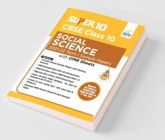 Super 10 CBSE Class 10 Social Science 2021-22 Term I Sample Papers with OMR Sheets