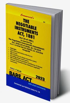 The Negotiable Instruments Act 1881
