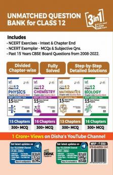 CBSE Class 12 Mathematics Chapter-wise Question Bank - NCERT + Exemplar + PAST 15 Years Solved Papers 8th Edition