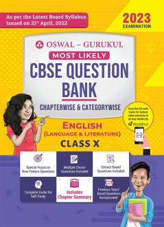 Oswal - Gurukul English (Language & Literature) Most Likely Question Bank : CBSE Class 10 for 2023 Exam