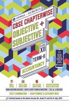 Oswal-Gurukul Accountancy Chapterwise Objective + Subjective for CBSE Class 12 Term 2 Exam