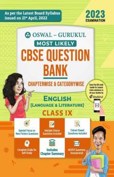 Oswal - Gurukul English Most Likely Question Bank : CBSE Class 9 for Exam 2023