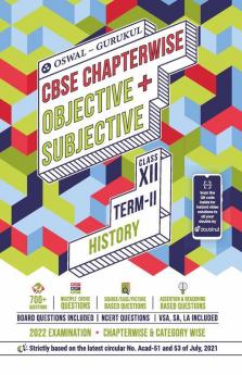 Oswal-Gurukul History Chapterwise Objective + Subjective for CBSE Class 12 Term 2 Exam