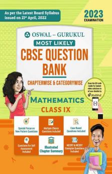 Oswal - Gurukul Mathematics Most Likely Question Bank : CBSE Class 9 for Exam 2023