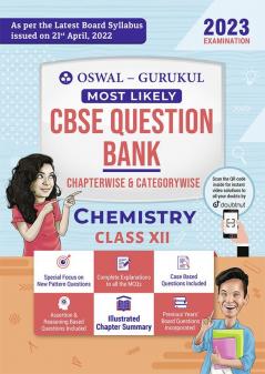 Oswal - Gurukul Chemistry Most Likely Question Bank : CBSE Class 12 for 2023 Exam