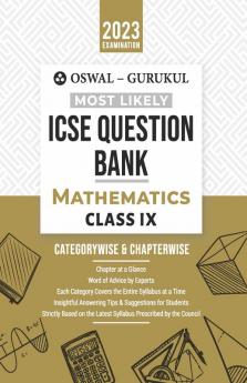 Oswal - Gurukul Mathematics Most Likely Question Bank : ICSE Class 9 For 2023 Exam