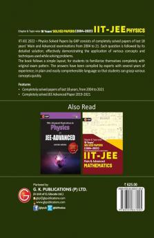 IIT JEE 2022 - Physics (Main & Advanced) - 18 Years' Chapter wise & Topic wise Solved Papers 2004-2021 by GKP