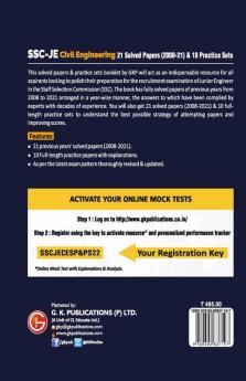 SSC 2022 : Junior Engineers Paper I - Civil Engineering - 21 Solved Papers & 10 Practice Sets