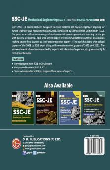 SSC 2022 : Junior Engineer Paper I - Mechanical Engineering - Topic-Wise Solved Papers 2008-2019 (Latest paper included 2020 & 2021)