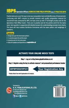 IBPS 2022 : Specialist Officers - Agriculture Field Officer Scale I (Preliminary & Mains )- 17 Practice Sets