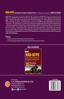 RRB NTPC 2022 : Graduate & Under Graduate Posts 1st Stage Examination (CBT-I) - Guide