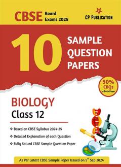 CBSE 10 Sample Question Papers Class 12 Biology for 2024 Board Exam