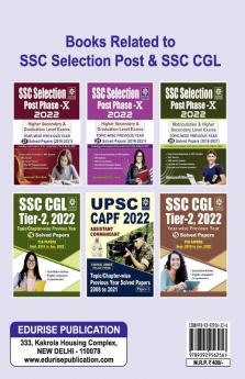 SSC Selection Post Phase 10 2022 Matriculation Level & Higher Secondary Level Exams Year wise Previous Year 20 Solved Papers 2018 to 2021