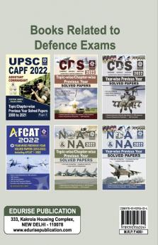 AFCAT 2022 20 Topic wise Chapter wise Previous Year Solved papers (AFCAT -I/2012 to AFCAT - I/2022) Including AFCAT -I/2022