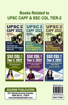 UPSC CAPF 2022 Assistant Commandant (Paper 1) Year wise Previous Year Solved Papers 2018 to 2021 CENTRAL ARMED POLICE FORCE