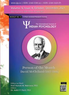 THE INTERNATIONAL JOURNAL OF INDIAN PSYCHOLOGY VOLUME 9 ISSUE 4 Booklet no. 15