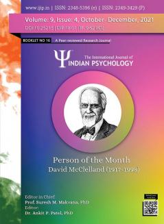 THE INTERNATIONAL JOURNAL OF INDIAN PSYCHOLOGY VOLUME 9 ISSUE 4 Booklet no. 16