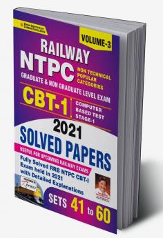 Railway NTPC CBT 1 2021 Solved Papers Volume-3 (Set 41-60)