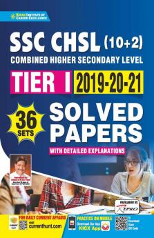 SSC CHSL-10+2 Tier 1 2019 to 2021 Solved Papers With Detailed Explanations  36-Set