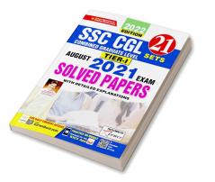 SSC CGL TIER- 1 August 2021 Exam Solved Papers (2022 Edition)- 21 SETS