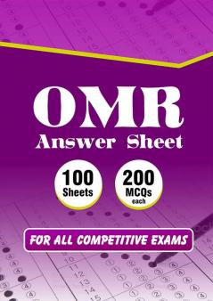 Practise OMR Sheets For All Exams 100 Sheets Of 200 MCQs