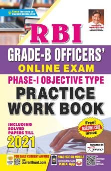 RBI Grade-B Officer Online Exam  Phase-I Objective Type Practice Work Book Including Solved Papers Till 2021