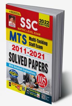 SSC MTS 2011 to 2021 Solved Papers 105 Sets- 2022 Edition