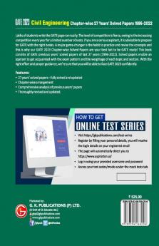 GATE 2023 : Civil Engineering - 27 Years' Chapter-wise Solved Papers (1996-2022) by GKP
