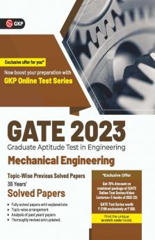 GATE 2023 : Mechanical Engineering - 36 Years' Topic-wise Previous Solved Papers By GKP
