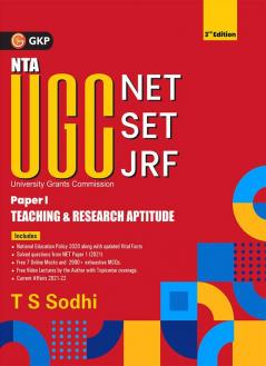NTA UGC (NET/SET/JRF ) 2022 Paper I - Teaching & Research Aptitude 3ed by T.S. Sodhi