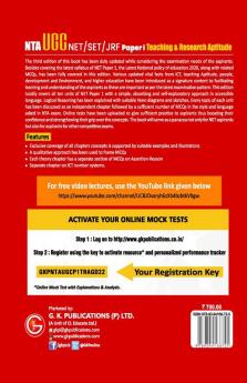 NTA UGC (NET/SET/JRF ) 2022 Paper I - Teaching & Research Aptitude 3ed by T.S. Sodhi