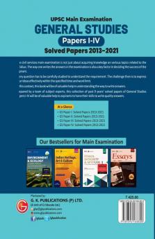 UPSC Mains 2022 General Studies Paper I-IV - S olved Papers 2013-2021 by G. Subba Rao DVK Rao Uddipan Mukherjee PN Roy Chowdhury Kantesh Mishra