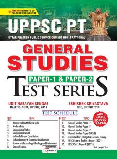 UPPSC PT General Studies Paper 1 & Paper 2 Test Series