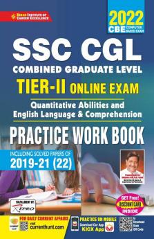 SSC CGL Tier-II Online Exam Practice Work Book Including Solved Papers of 2019-21(22)