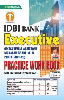 IDBI Bank Executive Practice Work Book with Detailed Explanation