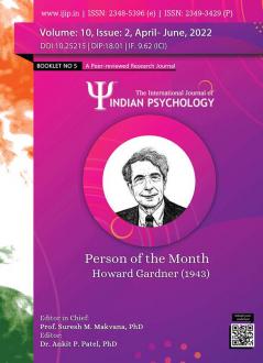 THE INTERNATIONAL JOURNAL OF INDIAN PSYCHOLOGY (VOLUME 10 ISSUE 2) BOOKLET NO 5