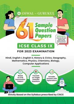 Oswal - Gurukul 61 Sample Question Papers : ICSE Class 9 for Exam 2023
