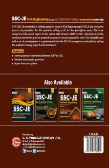 SSC Junior Engineer Paper II - Civil Engineering - Conventional Solved Papers (Exams Held between 2007-2021)