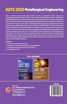 GATE 2023 : Metallurgical Engineering - Guide By GKP