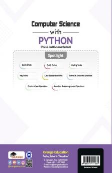 Touchpad Computer Science with Python(Focus on Documentation) for CBSE– Class 11