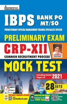 IBPS Bank PO MT SO Preliminary Exam CRP-XII Mock Test -28 sets 2022 Repair 3093