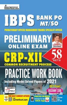 IBPS Bank PO MT/SO Preliminary Online Exam CRP XII Practice Work Book (58 SETS)
