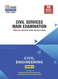 Cse Mains Previous Years Solved Papers : Civil Engineering : Paper Ii