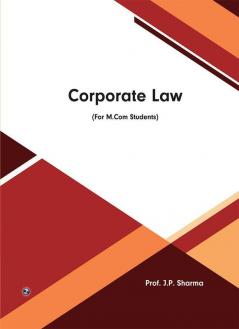 Corporate Law (For M.Com Students)