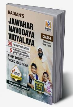 Jawahar Navodaya Vidyalaya (JNV) 25 Practice Set book with 5 Solved Paper Entrance Exam 2024 for Class 6 (English Medium) New Edition