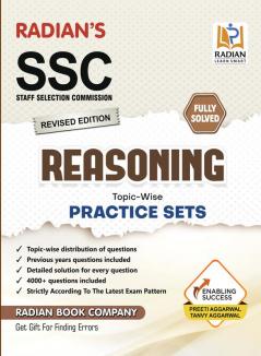 SSC Reasoning Topic-wise Practice Set Book for Exam 2024 in English (Revised Edition)