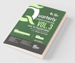 Quarterly Current Affairs 2022 Vol. 3 - July to September for Competitive Exams with Video eCourse 6th Edition | Latest Updates | General Knowledge/ Awareness | SSC Bank PO/ Clerk RRB UPSC IAS Prelims & Mains CDS NDA | Previous Year Questions PYQs | Essays Articles SWOT Game Changers Concept Maps Practice MCQs