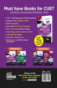 Go To Guide for CUET (UG) English Language with 6 Previous Year Questions (3 sets of CUET 2022 + 1 set each of CUCET 2017 - 2021) & 10 Practice Sets 2nd Edition | CUCET | Central Universities Entrance Test | Complete NCERT Coverage with PYQs & Practice Question Bank | MCQs AR MSQs & Passage based Questions |